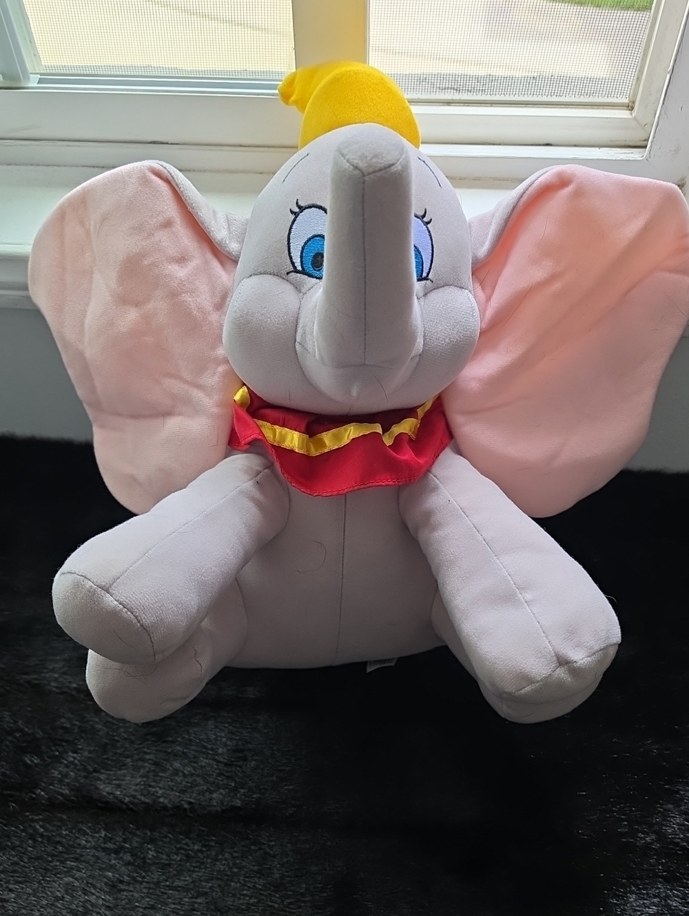 Disney Dumbo Plush Elephant - Pink Ears & Gray Body with Yellow Hat